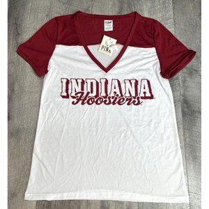 Victorias Secret Indiana Hoosiers Shirt Womens Large NCAA Football Jersey NEW